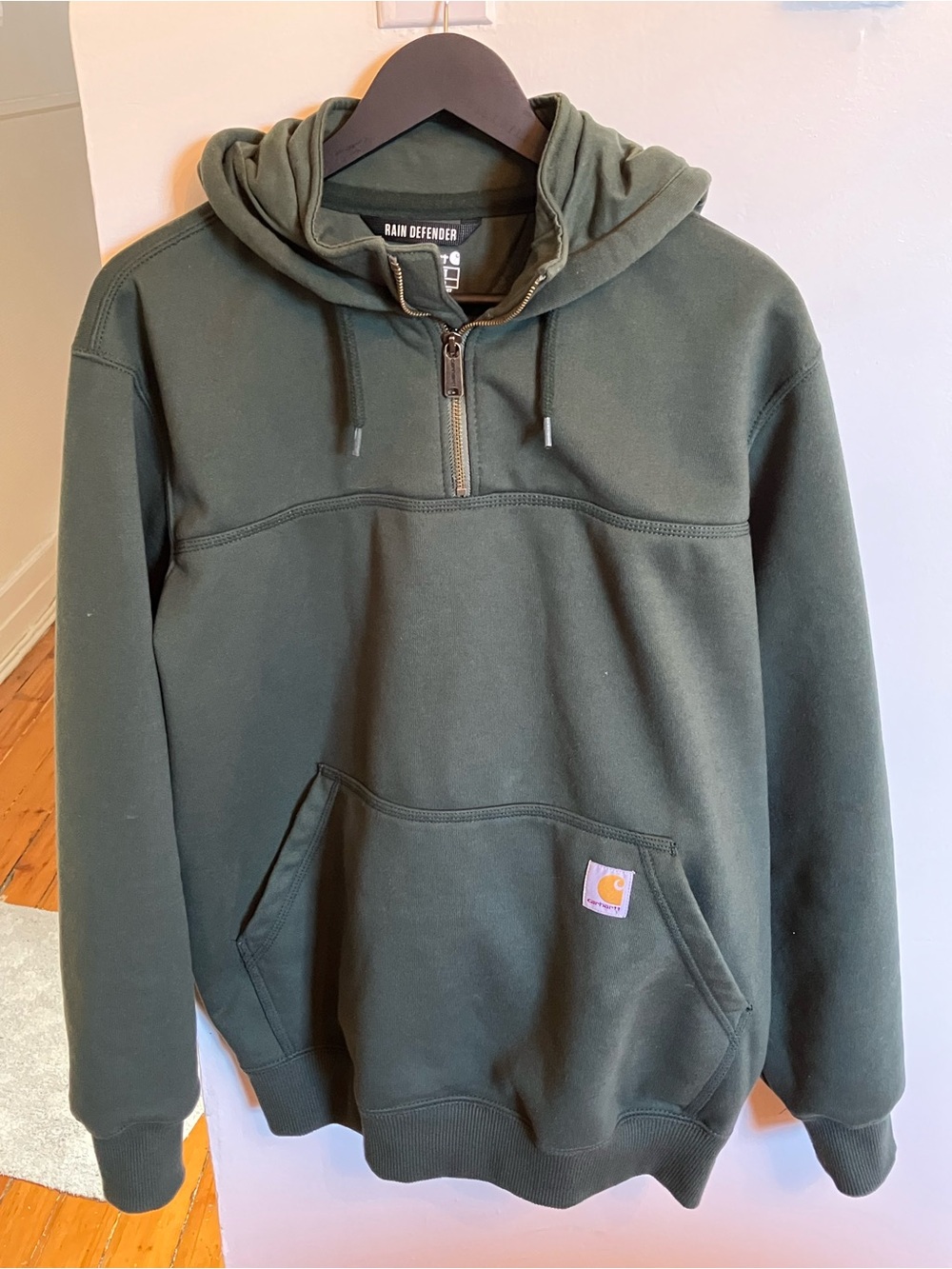 Carhartt Rain defender hooded Half-Zip Pullover